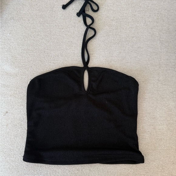 Adika Black Halter Tank Top - Picture 1 of 2